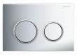 Geberit Omega 20 Round betjeningsplade - Krom/mat krom