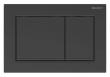 Geberit Omega 20 Square betjeningsplade easy-to-clean-belagt - Mat sort/sort