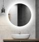 Sandra rundt spejl m/integreret LED lys, backlight og varme - �60 cm