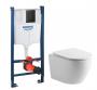 Lavabo Studio RIMless toiletpakke inkl. s�de m/soft-close, cisterne og mat sort betjening
