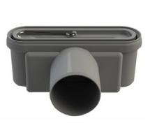 Unidrain udløbshus 75 mm vandret udløb m/vandlås Unidrain udløbshus 75 mm vandret udløb m/vandlås