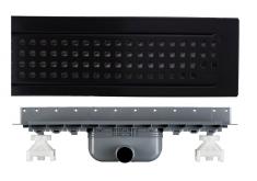 Purus Line CHESS afløbspakke 800 mm - vandret - Sort