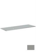 Hafa Edge 1600 bordplade m/hul til venstre - Lysegr&aring;