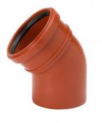 Uponor 110 mm 45 gr. PP-kloakbøjning