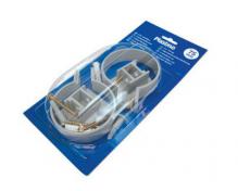 Plastmo Plastr�rholder 75 mm hvid (2 stk pr. pakke)