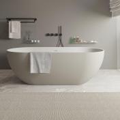 Ideavit Solidera fritst�ende badekar 1700 x 800 mm - Mat gr� beige