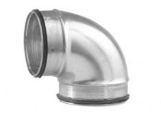 Lindab B�jning BKU 90 grader kort - 125 mm