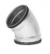 Lindab b&oslash;jning 45 grader 100mm