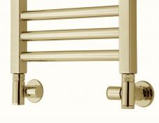 TVS 130 CR vinkelventils&aelig;t til kombidrift - Poleret messing / Guld