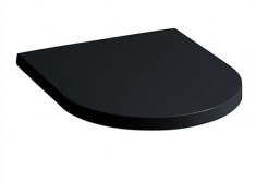Laufen Kartell toilets&aelig;de m/ quick-release - Sort h&oslash;jglans