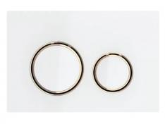 Geberit Sigma 50 Round betjeningsplade - Hvid/R�dguld