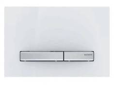 Geberit Sigma 50 Square betjeningsplade - Hvid/Krom