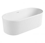 Kriss Queen fritstående badekar - Mat hvid