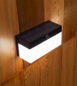 Lutec Fran Solar udend�rs v�glampe m/solceller og sensor - Mat sort