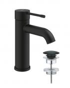 Grohe Essence New h�ndvaskarmatur m/push-open bundventil - Mat sort