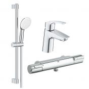 Grohe Eco komplet pakke til badev�relse - Krom