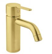 Damixa Silhouet S h�ndvaskbatteri u/bundventil - B�rstet messing