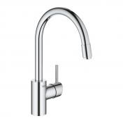 Grohe NEW Concetto k�kkenarmatur m/udtr�k og C-tud - Krom