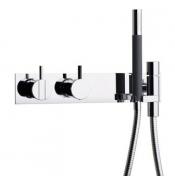 Vola 2473 brusearmatur m/omskifter, h�ndbruser og slange - Krom