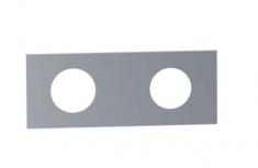 Vola 3002 2-huls d�kplade - 153x60 mm - �36/�33 mm - Krom