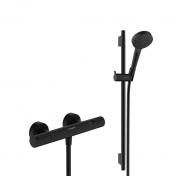 hansgrohe Vernis Blend brusesæt m/Ecostat Element brusetermostat - Mat sort