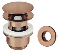 Damixa komplet bundventil med klikfunktion - B�rstet kobber