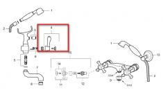 Mora greb komplet til omskifter p&aring; Mora Classic armatur