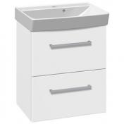 Dansani Mido møbelsæt 50 m/2 skuffer og Capella vask - Hvid mat