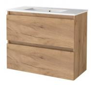 Sanibell Basicline mini møbelsæt 80 m/integrerede greb - Whiskey eg