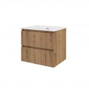 Sanibell Proline 60 m�bels�t m/lameller og 2 skuffer - Uden hanehul - Urban eg