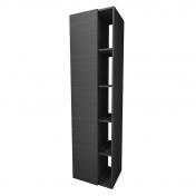 Sanibell Proline udvidet h�jskab m/�bne hylder - Sort eg