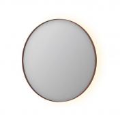 Sanibell Ink SP17 rundt spejl m/backlight, varme og sensor �80  - B�rstet kobber