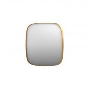 Sanibell Ink SP29 superellipse spejl m/ramme 60 x 60 cm - B�rstet mat guld