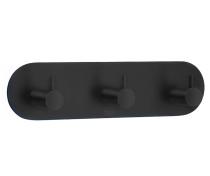 Beslagsboden selvkl�bende knager�kke m/tap - Rund - Mat sort