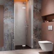 Strømberg Noma 180 nichefoldedør 800mm - Højre - Krom