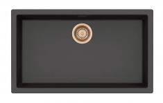 Restsalg - Lavabo Amsterdam 72 kompositk�kkenvask - Antracit/kobber