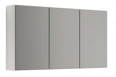 Dansani Mido+ Select 120 spejlskab - Hvid blank - Tre låger