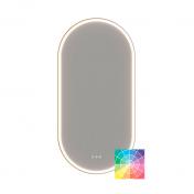 Dansani Hoop spejl m/lys og lysstyring 109,3x54,3 - Valgfri rammefarve