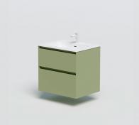 Str�mberg Lux 60 vaskeskab m/2 skuffer - Olive gr�n