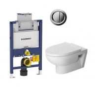 Duravit No.1 Rimless toiletpakke inkl. lav cisterne, krom betjening og s�de m/soft-close