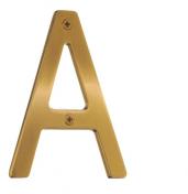 Beslagsboden husbogstav A - B�rstet messing