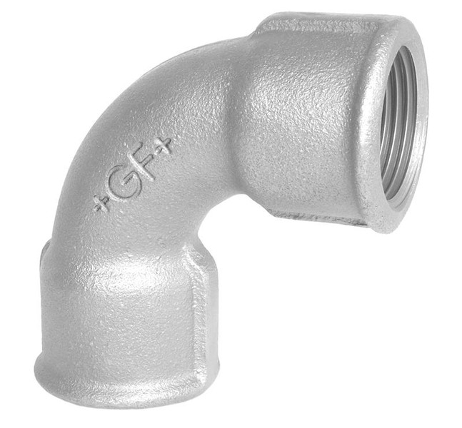 GF Galvaniseret kort b&oslash;jning - Muffe/Muffe - 1/2"