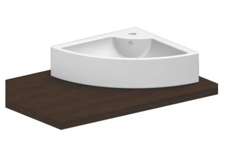 Eico Square 48 h&aring;ndvask t/v&aelig;g eller bord - Hj&oslash;rne - 1 hanehul