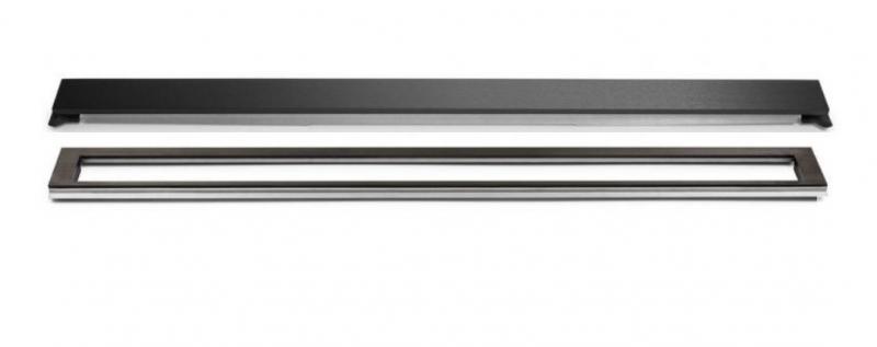 Unidrain afl&oslash;b 1000 mm/10 mm ramme - B&oslash;rstet sort