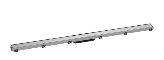 Hansgrohe RainDrain Match Kappes&aelig;t - 120 cm - B&oslash;rstet rustfri st&aring;l