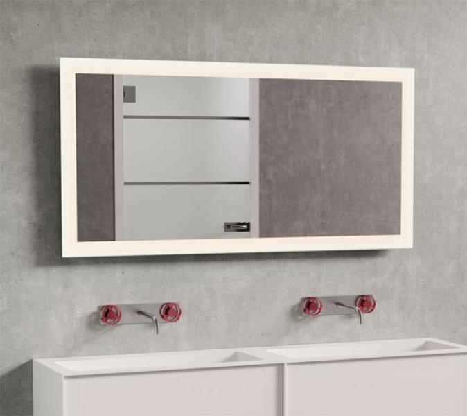 Copenhagen Bath Larvik sound 160 spejl m/mat hvid ramme Copenhagen Bath Larvik sound 160 spejl m/mat hvid ramme