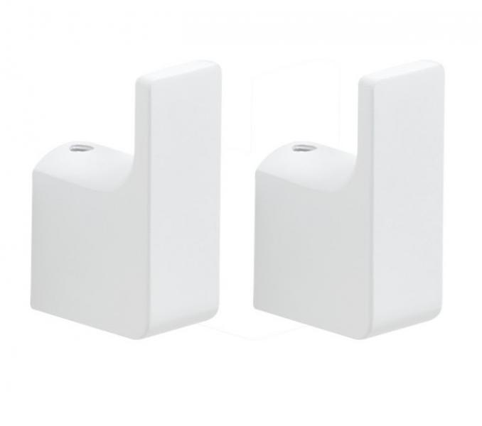 Hefe Piren håndklædekrog - 2 stk - Mat hvid Hefe Piren håndklædekrog - 2 stk - Mat hvid