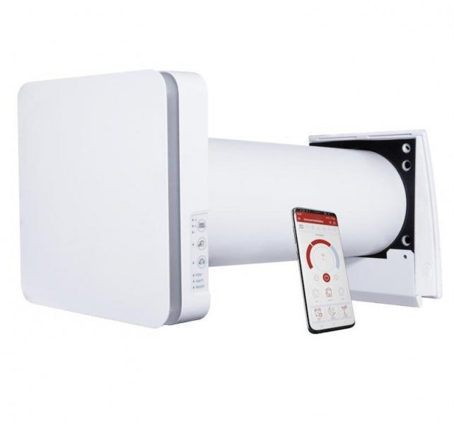 Duka One Pro 50S ventilator m/varmegenvinding og WiFi - Mat hvid Duka One Pro 50S ventilator m/varmegenvinding og WiFi - Mat hvid