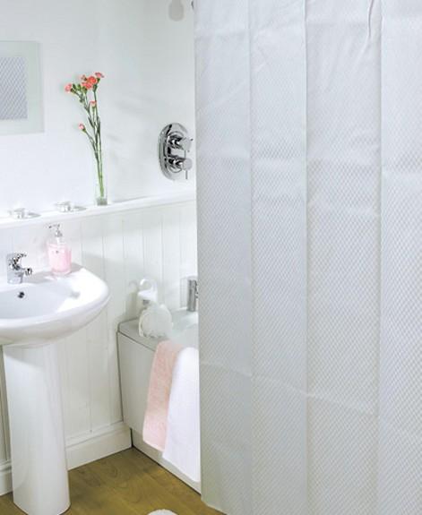 RIDDER Eco Tekstil badeforhæng - 180 x 200 cm - Square hvid RIDDER Eco Tekstil badeforhæng - 180 x 200 cm - Square hvid