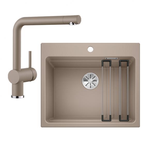 Blanco Etagon 6 køkkenvask m/Linus køkkenarmatur - Trøffel Blanco Etagon 6 køkkenvask m/Linus køkkenarmatur - Trøffel